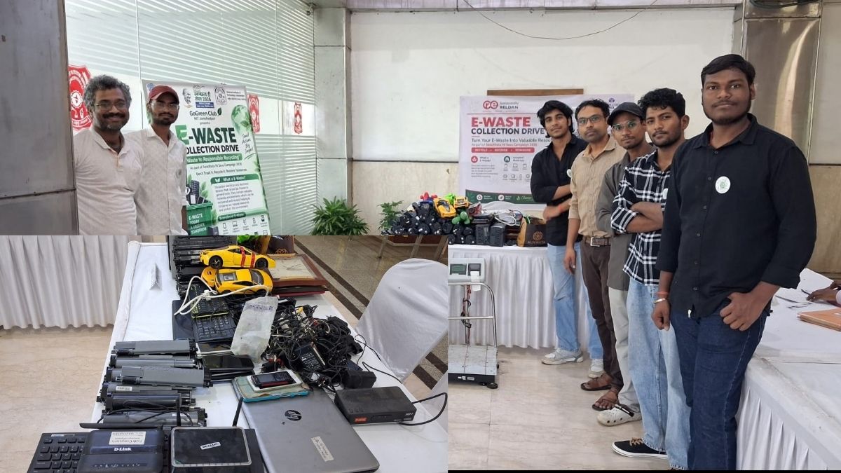 NIT जमशेदपुर में ई-वेस्ट संग्रहण अभियान 58.42 किलो ई-कचरा एकत्र